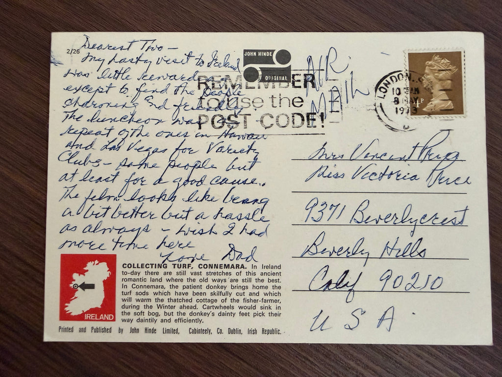 Postcard from Vincent: Ireland 1973