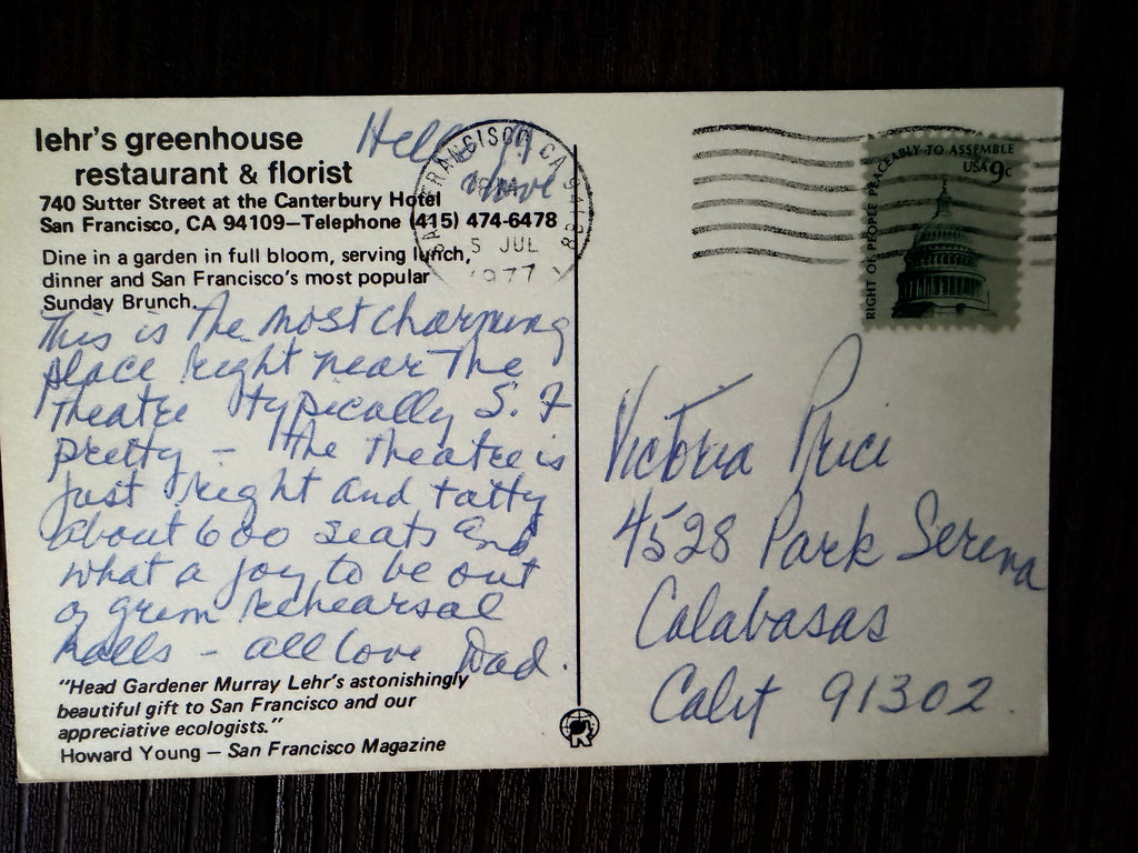 Postcard from Vincent: San Francisco 1977