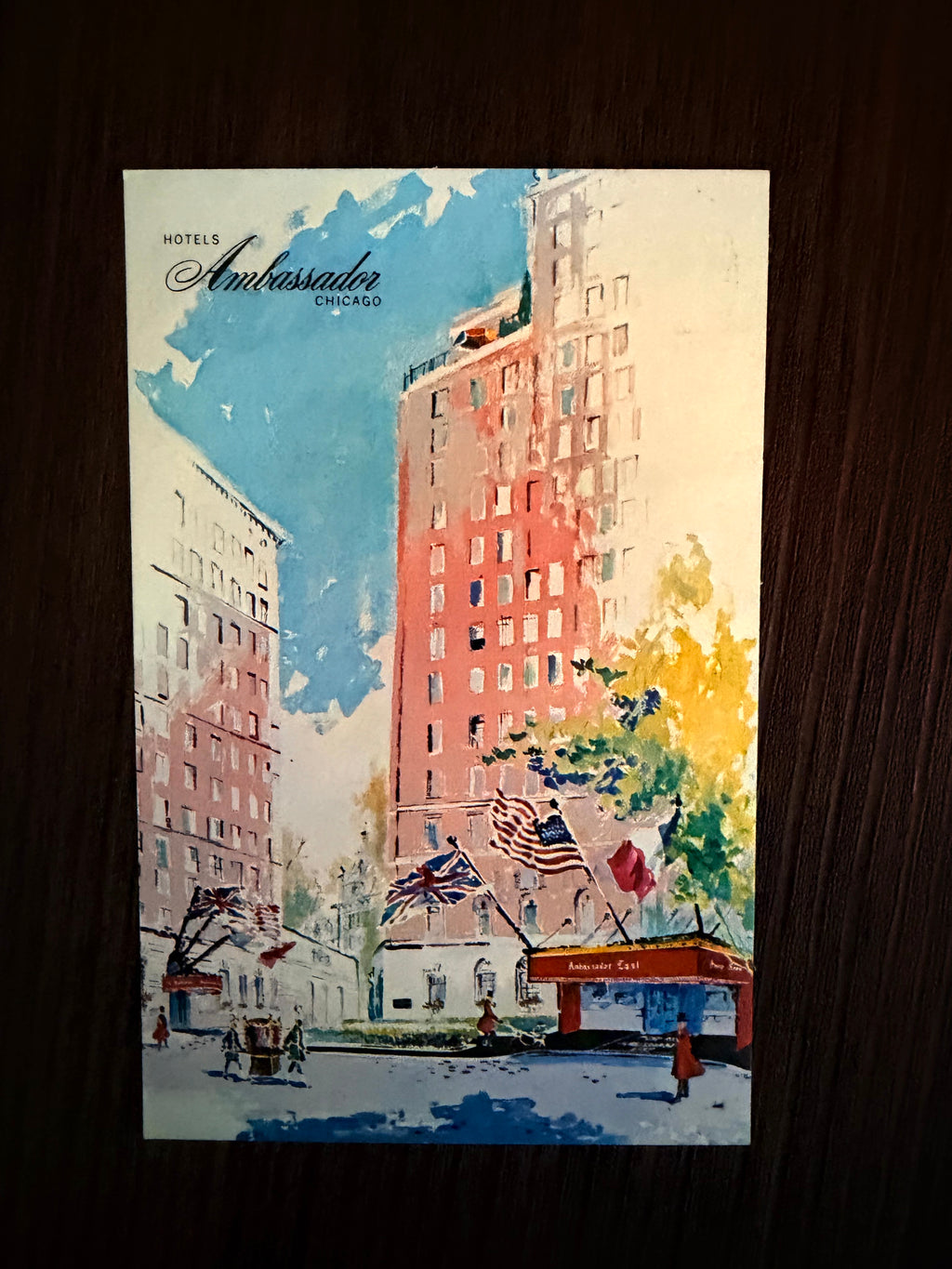 Postcard w/ Doodle from Vincent: Chicago 1971