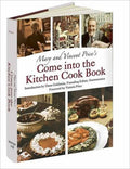 Cover of 'Come Into the Kitchen Cookbook' showing photographs of a kitchen scene with food dishes and a portrait of Vincent Price.
